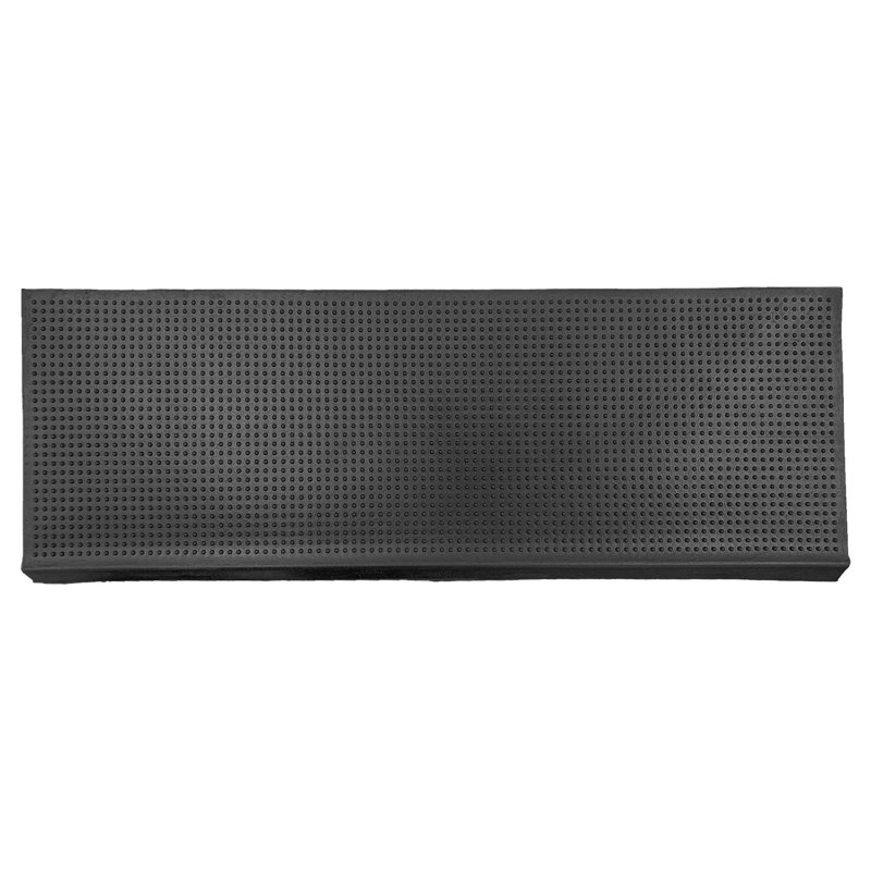Ottomanson Nosed Rubber Stair Treads, Black Pin, 10